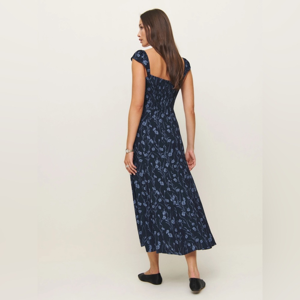 Reformation Bryson Dress In Georgia Blue, brand new, never worn, no flaws. - Picture 4 of 13